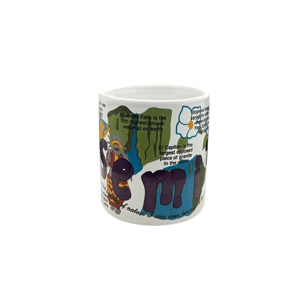 Yosemite National Park Souvenir Mug With Colorful Graphics & Facts - Picture 4 of 8